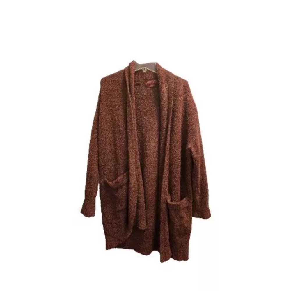 Barefoot Dreams Cozy Chic Robe Maroon Large